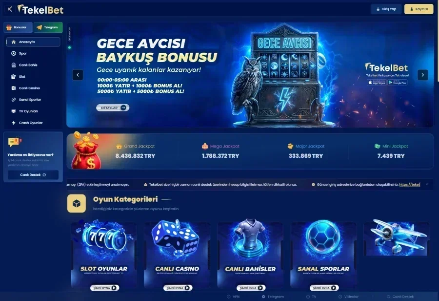 Tekelbet ekran görüntüsü